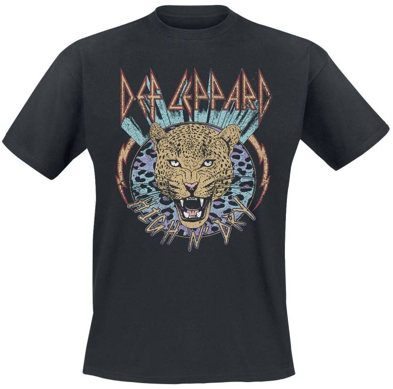 Def Leppard T-Shirt - High N Dry Leopard - M bis 3XL - für Männer - Größe M - schwarz  - Lizenziertes Merchandise! von Def Leppard