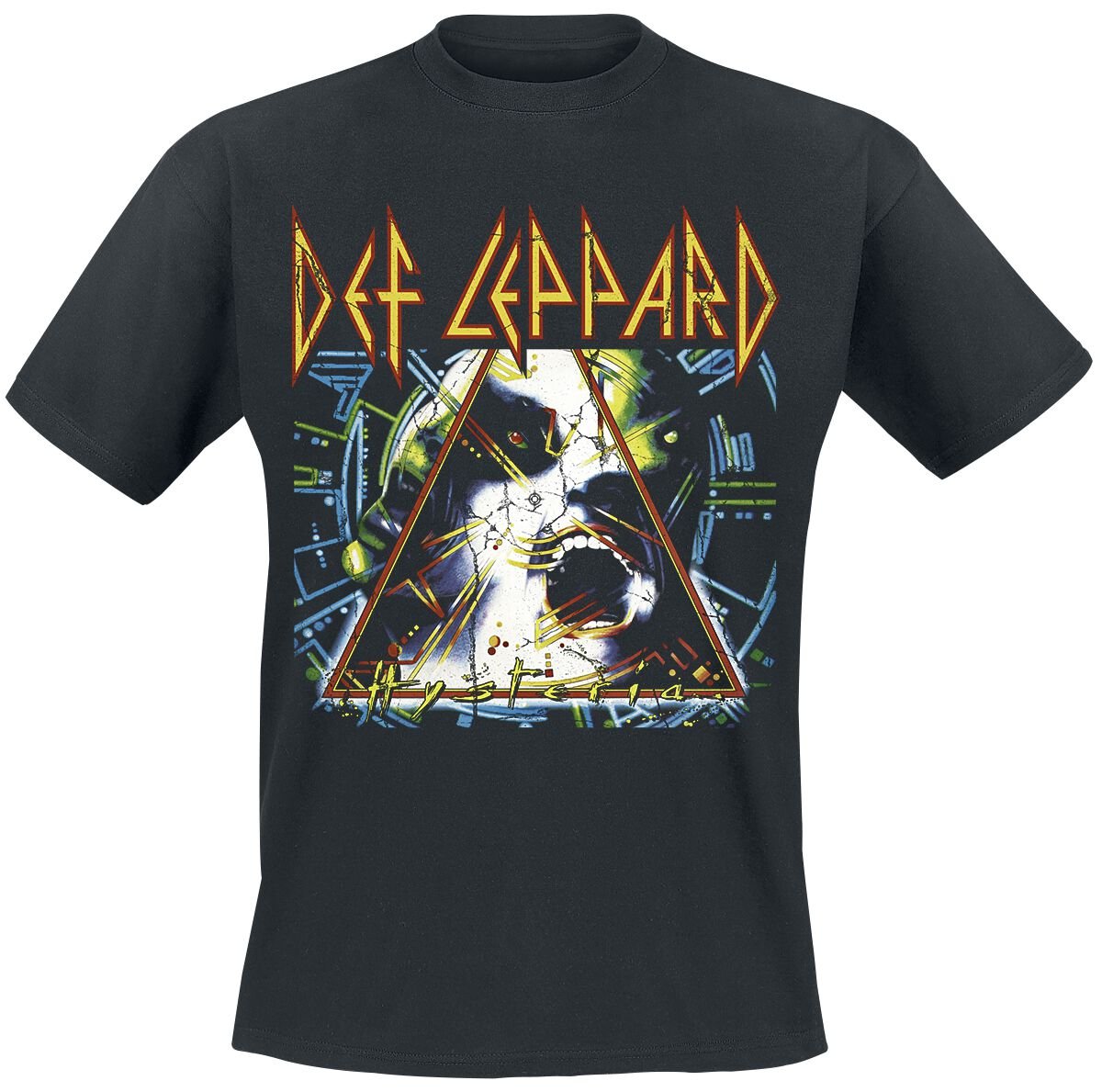 Def Leppard T-Shirt - Hysteria - M bis XXL - für Männer - Größe L - schwarz  - Lizenziertes Merchandise! von Def Leppard