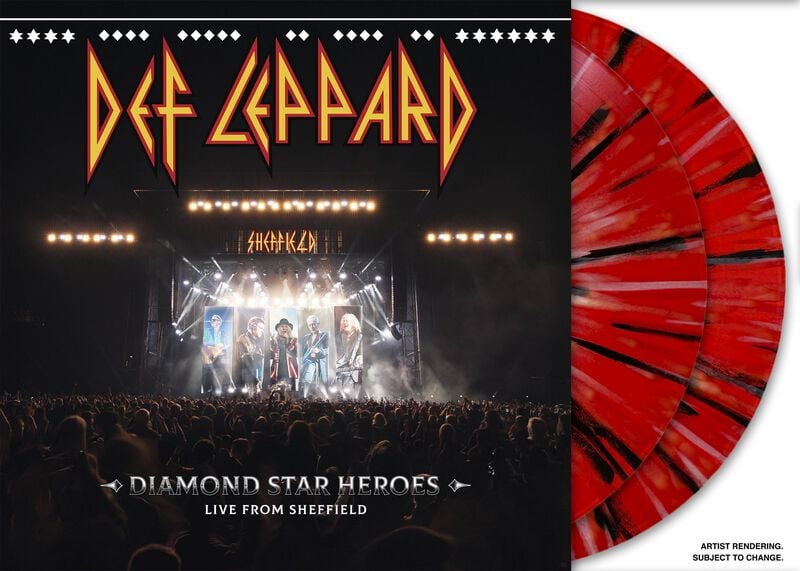 Diamond Star Heroes: Live from Sheffield von Def Leppard - 2-LP (Coloured, Limited Edition, Standard) von Def Leppard