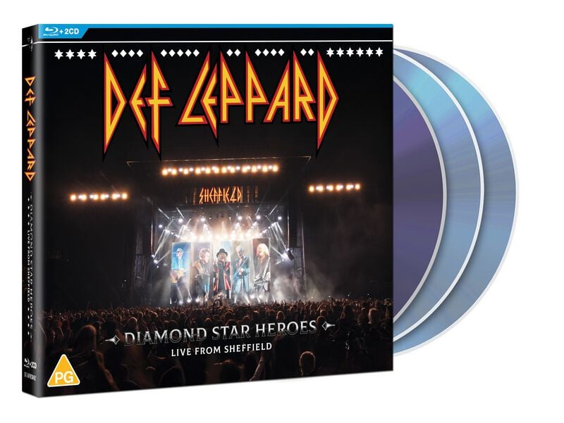 Diamond Star Heroes: Live from Sheffield von Def Leppard - Blu-ray & 2-CD (Digipak Boxset) von Def Leppard