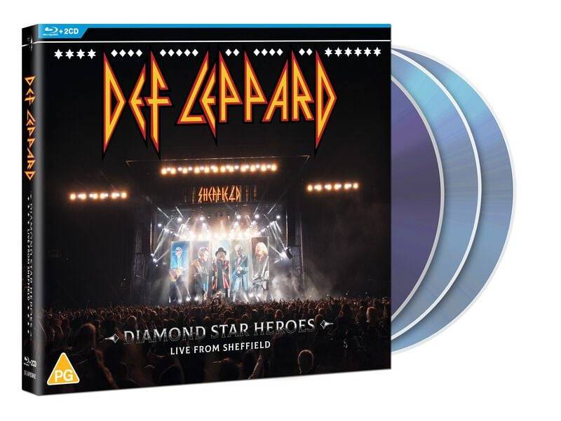 Diamond Star Heroes: Live from Sheffield von Def Leppard - Blu-ray & 2-CD (Digipak Boxset) von Def Leppard