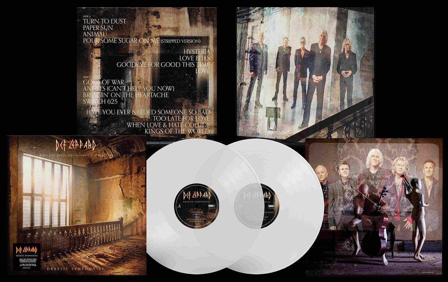 Drastic symphonies von Def Leppard - 2-LP (Coloured, Limited Edition, Standard) von Def Leppard