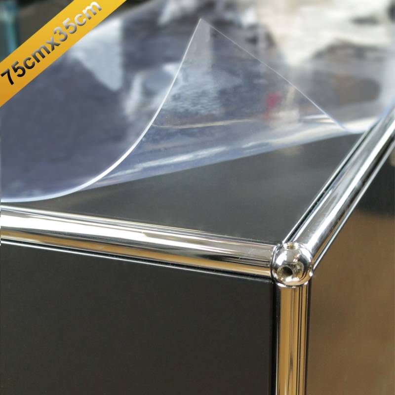 PVC Schutzfolie für 75 x 35 cm Tischdecke transparent Oberflächenschutzfolie von Default