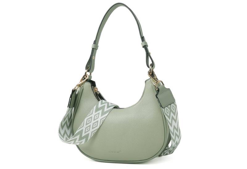 TAN.TOMI Umhängetasche Henkeltasche Retro Achsel Tasche mit Baseball-Schlüsselanhänger (Geschenk für Weihnachten und Geburtstag), Unterarmtasche Achsel Tasche mit Baseball-Schlüsselanhänger von TAN.TOMI