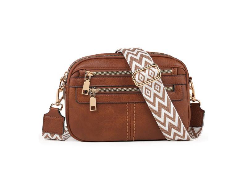 TAN.TOMI Schultertasche Umhängetasche Damen Mittelgroß tasche mit Weich Breiter Gurt, Damen Handtasche mit Verstellbarer Schulterriemen von TAN.TOMI