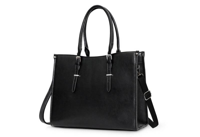 TAN.TOMI Aktentasche Businesstasche Damen Handtasche Shopper Umhängetasche Große Handtasche, Gross Laptop Business Schule Taschen Arbeitstasche 15.6 Zoll von TAN.TOMI