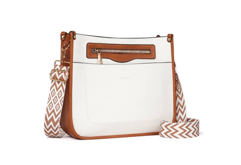 TAN.TOMI Umhängetasche Damen Handtasche mittelgroß Crossbody Bag multi pochette tasche, Damenhandtasche mit Verstellbar Breitem Schultergurt von TAN.TOMI