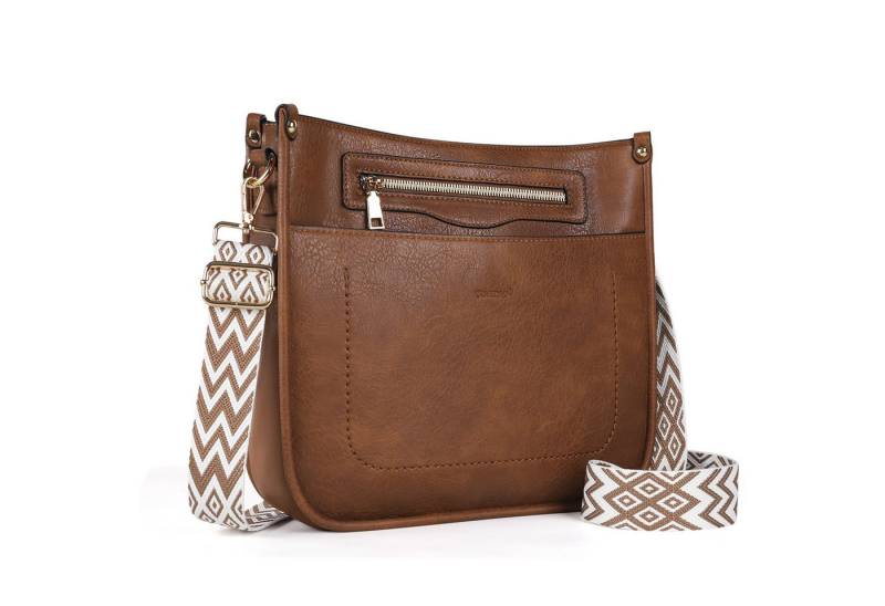 TAN.TOMI Umhängetasche Damen Handtasche mittelgroß Crossbody Bag multi pochette tasche, Damenhandtasche mit Verstellbar Breitem Schultergurt von TAN.TOMI