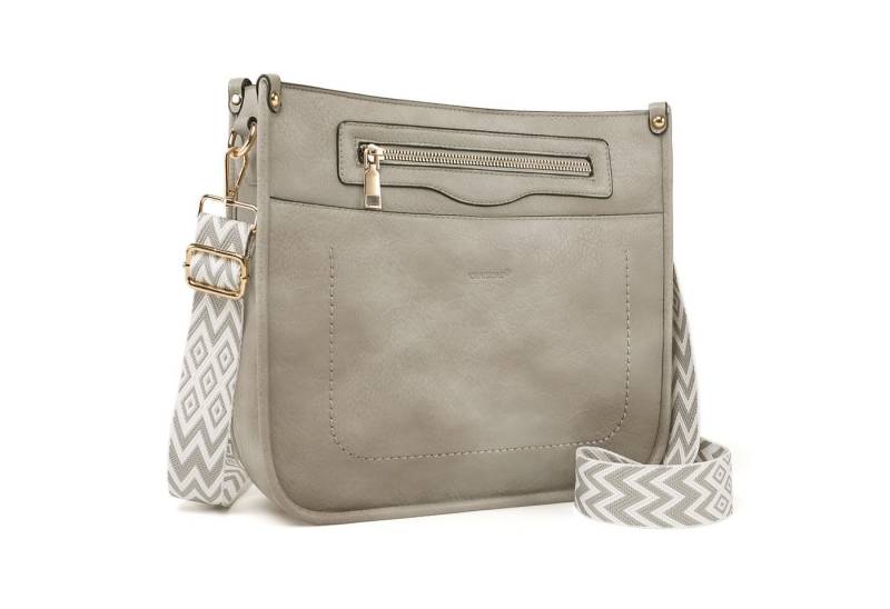 TAN.TOMI Umhängetasche Damen Handtasche mittelgroß Crossbody Bag multi pochette tasche, Damenhandtasche mit Verstellbar Breitem Schultergurt von TAN.TOMI