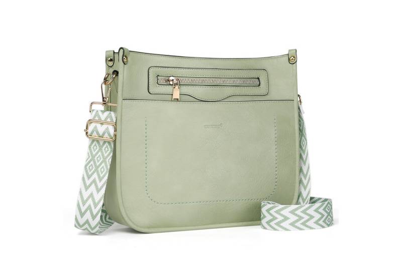 TAN.TOMI Umhängetasche Damen Handtasche mittelgroß Crossbody Bag multi pochette tasche, Damenhandtasche mit Verstellbar Breitem Schultergurt von TAN.TOMI