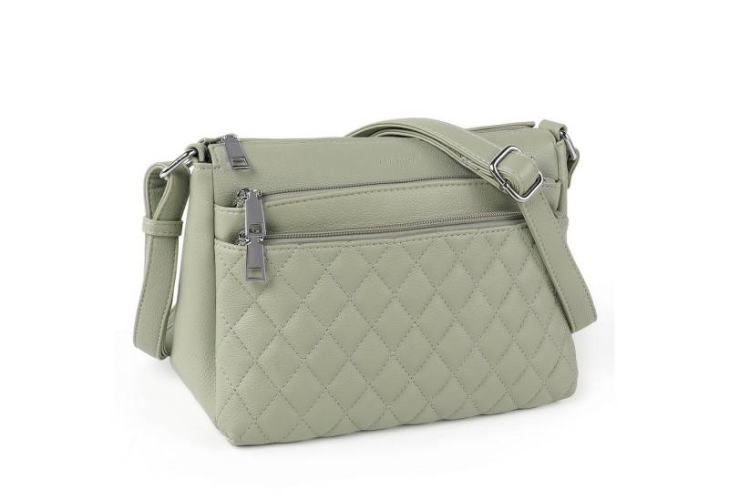 Defe Umhängetasche Mittelgroß Kreuztasche Damen Retro Mode Handtasche, Modische Shopping-Schultertasche mit mehreren Fächern von Defe