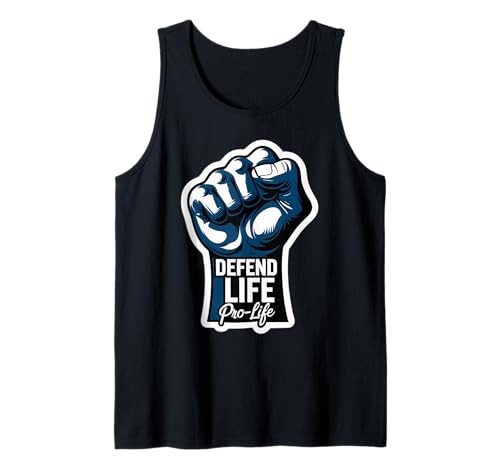 Defend Life Pro-Life Erhöhte Faust Ungeborenes Baby Fetus Pro Life Tank Top von Defend Life Pro-life Raised Fist Pro Life Products