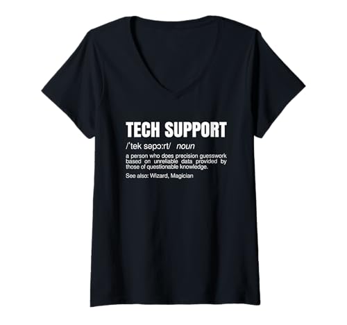 Damen Definition des technischen Supports | Lustig Sarkastisch T-Shirt mit V-Ausschnitt Damen Definition des technischen Supports | Lustig Sarkastisch T-Shirt mit V-Ausschnitt von Definition Apparel