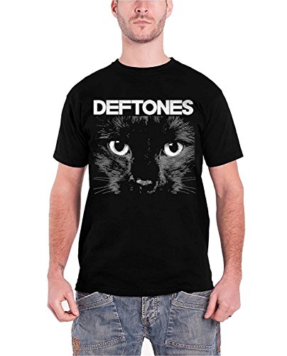 Deftones T Shirt Sphinx Cat Eyes Album Cover Band Logo offiziell Herren Nue Mittel von Deftones