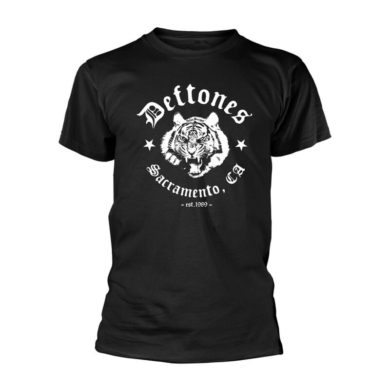 Deftones Tiger Sacramento T-Shirt schwarz in M von Deftones