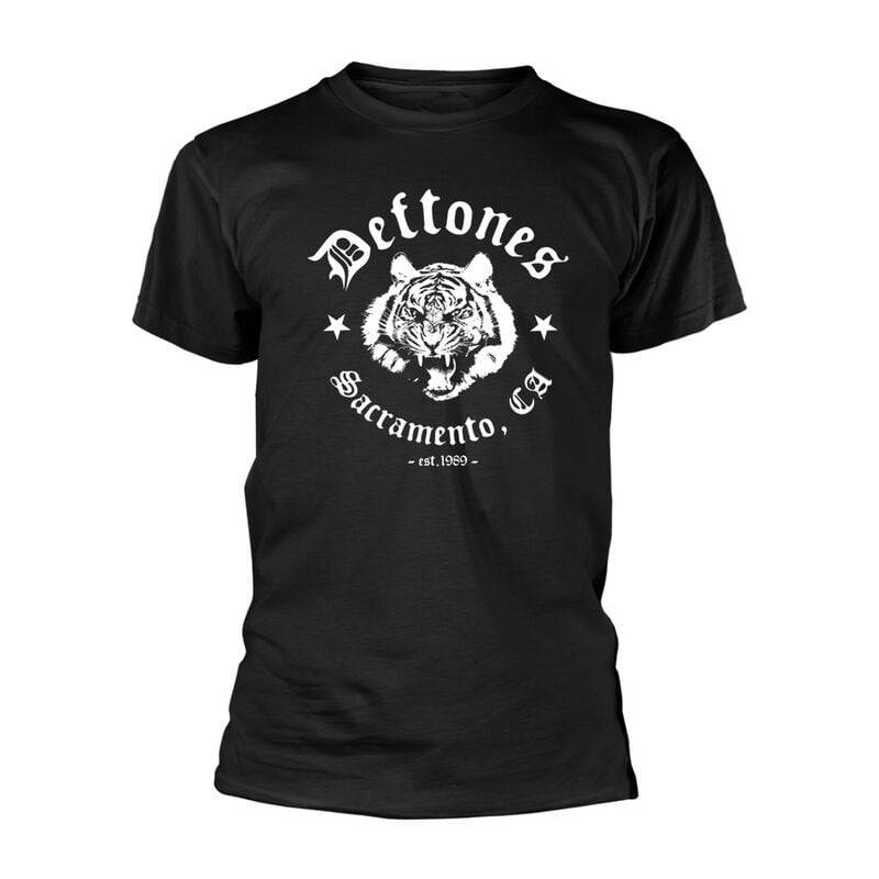 Deftones Tiger Sacramento T-Shirt schwarz in M von Deftones