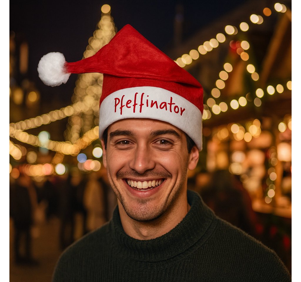 Deggelbam Bommelmütze Weihnachtsmannmütze Nikolausmütze mit lustiger Aufschrift (Partymütze, Skimütze, Weihnachtsmarktmütze, Wintermarktmütze, Glühweinchen, Suffine, Zipfelklatscher, Harry Shotter, Bibi Shotberg) Bierkules, Bibi Shotberg, Hans im Suff, Harry Shotter, Robin Schluck von Deggelbam