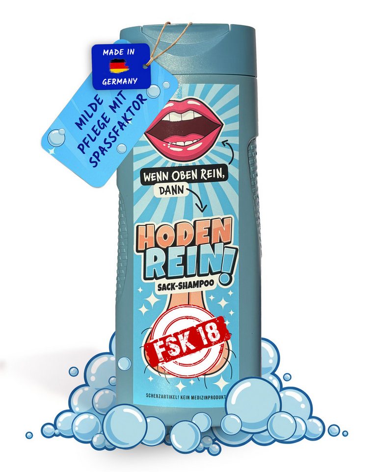 Deggelbam Duschgel HodenRein – Lustiges Männergeschenk mit Humor - Penis, Geschenkidee - lustiges Geschenk für Freund, Mann oder Kumpel von Deggelbam
