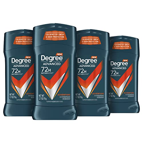 4x 76g Degree Men Invisible AntiPerspirant & Deodorant, Adventure (Herren Deo) von Degree