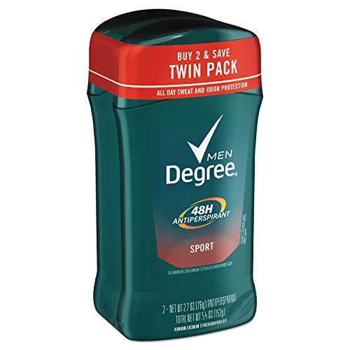 Degree Men, Invisible Solid Deodorant, Sport, Twin Pack, 5.4Ounce (Pack of 2) by Degree von Degree