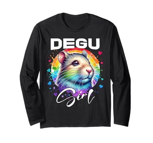 Degu Mädchen Degu Girl Strauchratte Degus Langarmshirt Degu Mädchen Degu Girl Strauchratte Degus Langarmshirt von Degu Designs Damen