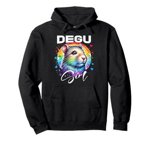 Degu Mädchen Degu Girl Strauchratte Degus Pullover Hoodie Degu Mädchen Degu Girl Strauchratte Degus Pullover Hoodie von Degu Designs Damen