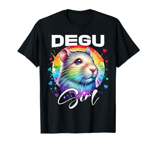 Degu Mädchen Degu Girl Strauchratte Degus T-Shirt Degu Mädchen Degu Girl Strauchratte Degus T-Shirt von Degu Designs Damen