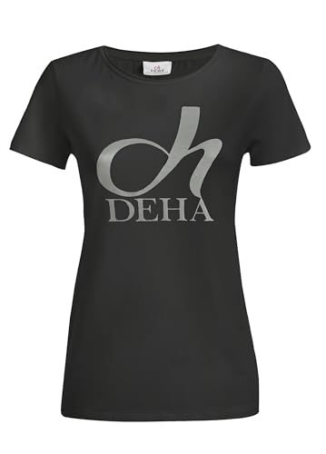 DEHA - T-Shirt Graphic Stretch T-Shirt aus Baumwolle, schwarz (M) von DEHA
