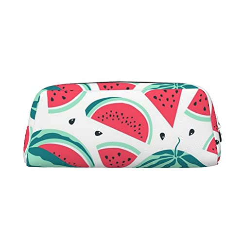 Dehiwi Federmäppchen mit Früchten, Wassermelone, wasserdicht, niedlich, Leder, für Reisen, Kosmetik, Make-up-Tasche, Organizer, Stifthalter für Büro Make-up, silber, Einheitsgröße, Taschen-Organizer von Dehiwi