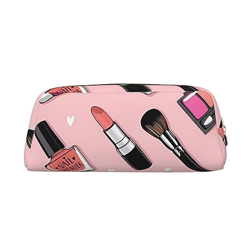 Dehiwi Modernes Mädchen Kosmetik Bleistift Stift Fall Wasserdicht Niedlich Leder Bleistift Tasche Reise Kosmetik Make-up Tasche Organizer Stifthalter für Büro Make-up, gold, Einheitsgröße, von Dehiwi