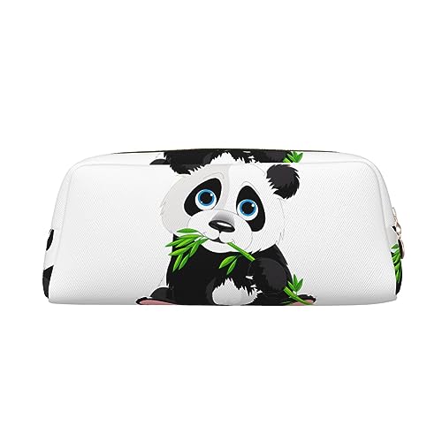 Dehiwi Niedliches Panda-Federmäppchen, wasserdicht, niedliches Leder, für Reisen, Kosmetik, Make-up-Tasche, Organizer, Stifthalter für Büro Make-up, gold, Einheitsgröße, Taschen-Organizer von Dehiwi