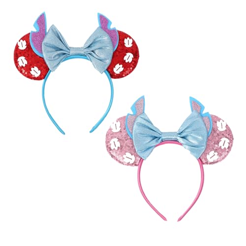 Cute Stuff Haarreifen für Mädchen mit Stitch Ohren – 2 Niedliche Haarringe, Perfekte Haaraccessoires für Mädchen, Ideal als Geschenk Cute Stuff Haarreifen für Mädchen mit Stitch Ohren – 2 Niedliche Haarringe, Perfekte Haaraccessoires für Mädchen, Ideal als Geschenk von Dehott