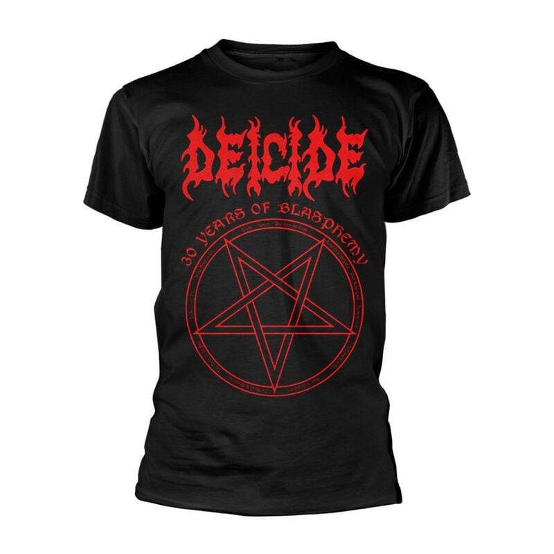 Deicide T-Shirt - 30 Years Of Blasphemy - S bis XXL - für Männer - Größe L - schwarz  - Lizenziertes Merchandise! von Deicide