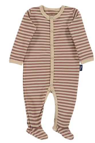 Alvi Baby Strampler Body mit Fuß Set mit Babylöffel DeinKinderland | Babystrampler Pyjama |Schlafanzug | Neugeboren ab 0 Monate Mädchen Junge (Starfish 50) von Dein Kinderland