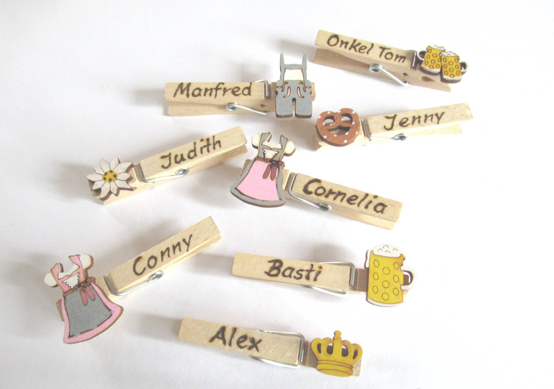 Glubberl Mit Holzapplikation - Gravur Oktoberfest Volksfest Brandmalerei Party von DeinGlubberlShop