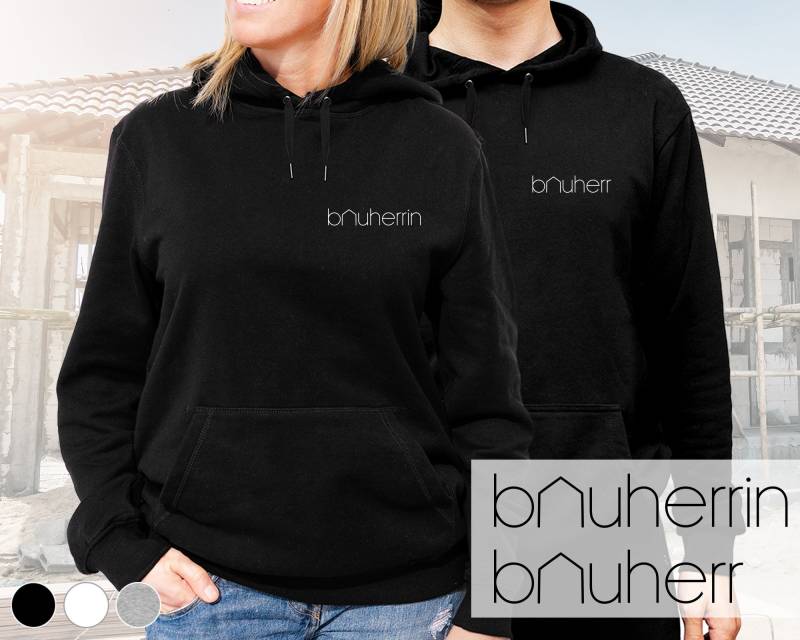 Bauherr/Bauherrin Hoodie | Hausbau Design 1 Klein Wunschfarbe Bauherr/Bauherrin Hoodie | Hausbau Design 1 Klein Wunschfarbe von DeinLieblingsteil