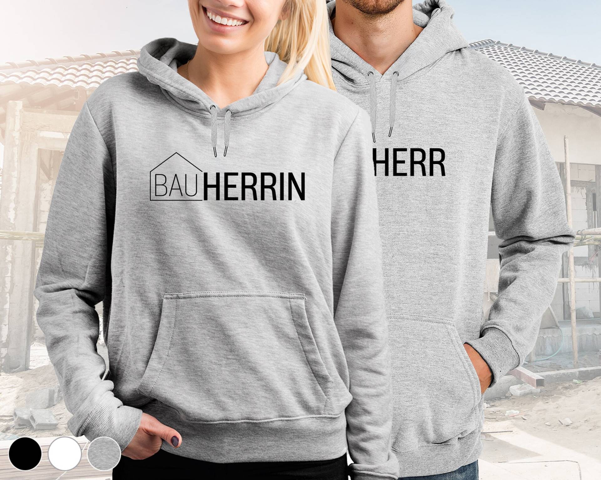 Bauherr/Bauherrin Hoodie | Hausbau Design 2 Gross Wunschfarbe Bauherr/Bauherrin Hoodie | Hausbau Design 2 Gross Wunschfarbe von DeinLieblingsteil