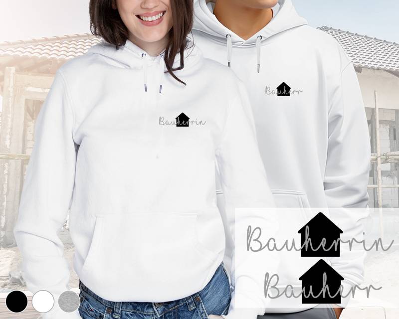 Bauherr/Bauherrin Hoodie | Hausbau Design 3 Klein Wunschfarbe Bauherr/Bauherrin Hoodie | Hausbau Design 3 Klein Wunschfarbe von DeinLieblingsteil