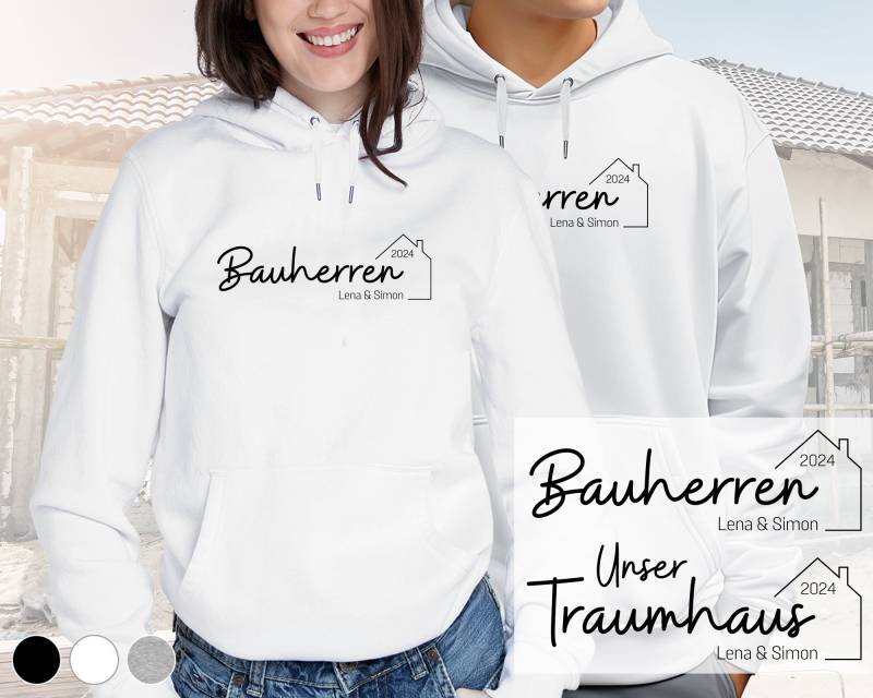 Bauherr/Bauherrin Hoodie | Hausbau Design 5 Gross Wunschfarbe & Wunschnamen Bauherr/Bauherrin Hoodie | Hausbau Design 5 Gross Wunschfarbe & Wunschnamen von DeinLieblingsteil