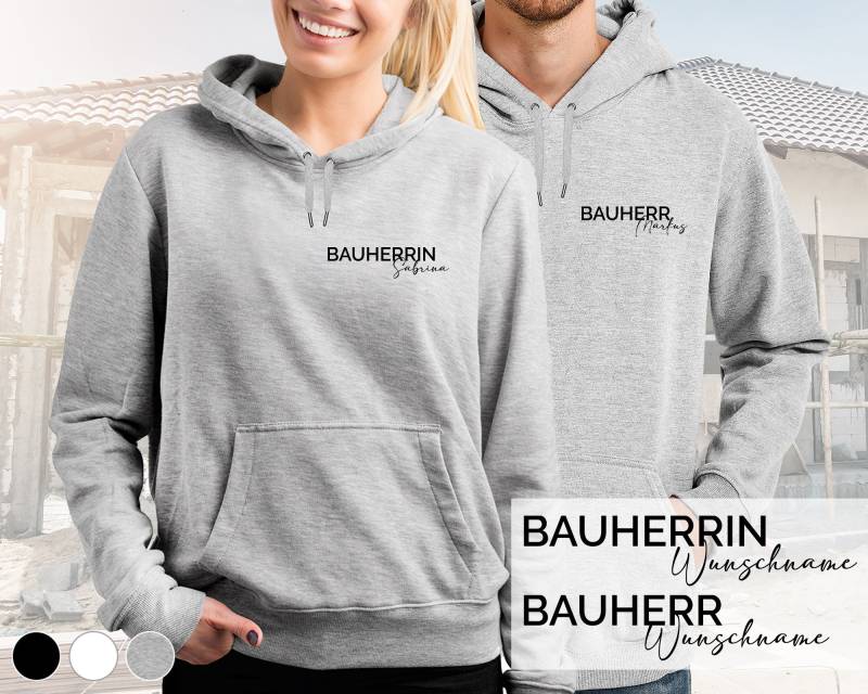Bauherr/Bauherrin Hoodie | Hausbau Design 8 Klein Wunschfarbe Bauherr/Bauherrin Hoodie | Hausbau Design 8 Klein Wunschfarbe von DeinLieblingsteil