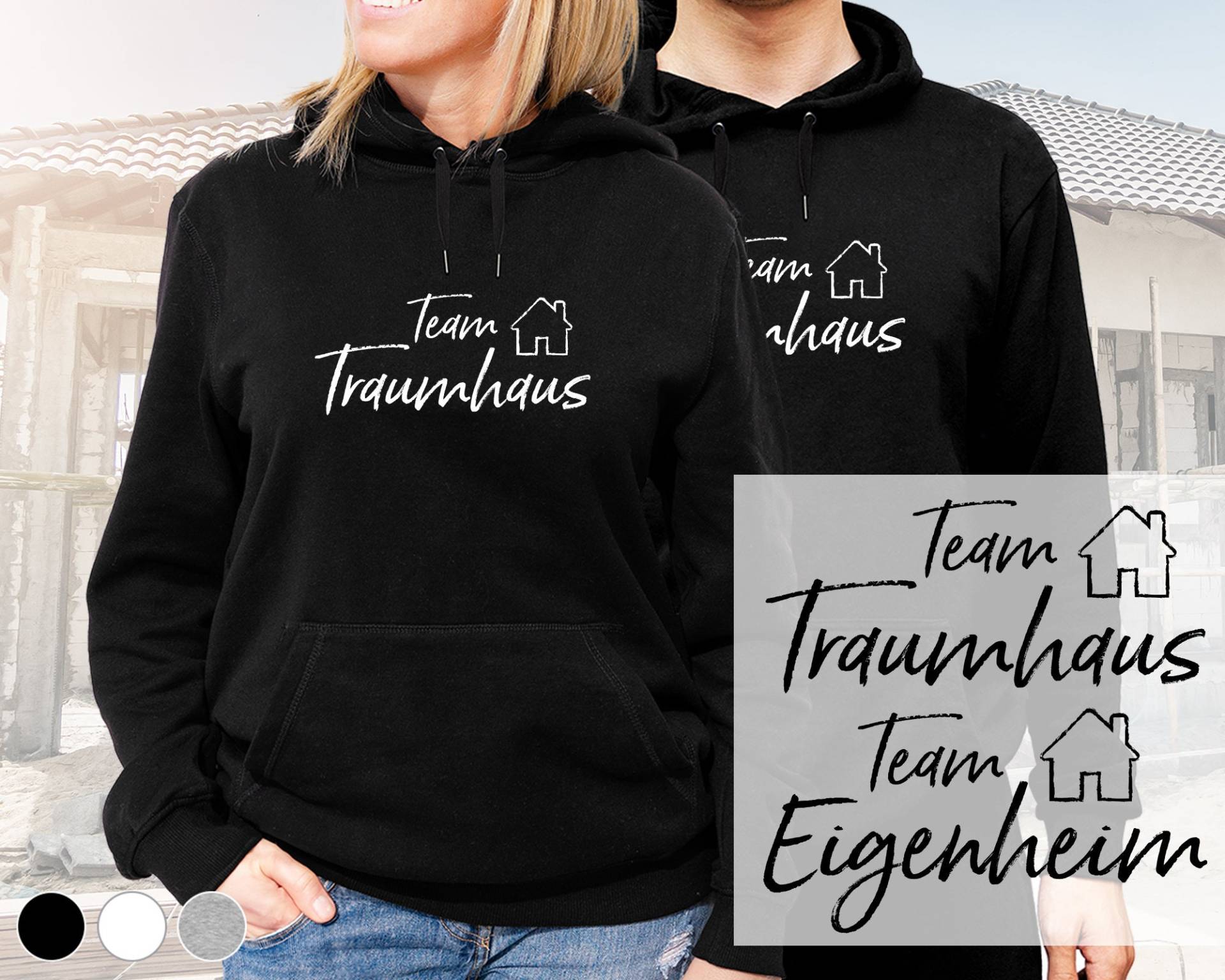 Bauherr/Bauherrin Hoodie | Hausbau Design 9 Gross Wunschfarbe Bauherr/Bauherrin Hoodie | Hausbau Design 9 Gross Wunschfarbe von DeinLieblingsteil