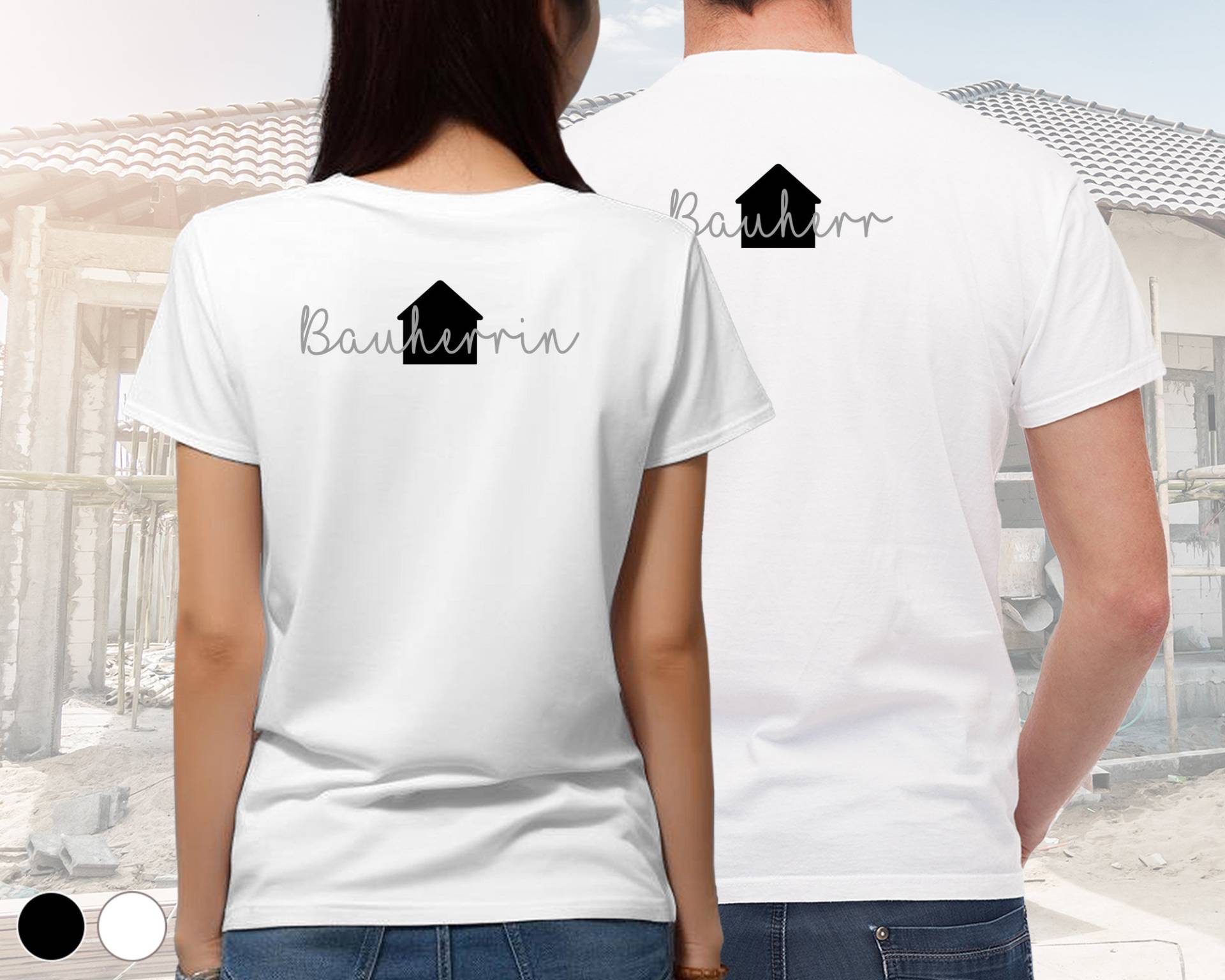Bauherr/Bauherrin T-Shirt | Hausbau Design 3 Gross Wunschfarbe Bauherr/Bauherrin T-Shirt | Hausbau Design 3 Gross Wunschfarbe von DeinLieblingsteil