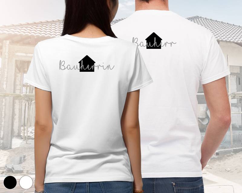 Bauherr/Bauherrin T-Shirt | Hausbau Design 3 Gross Wunschfarbe von DeinLieblingsteil