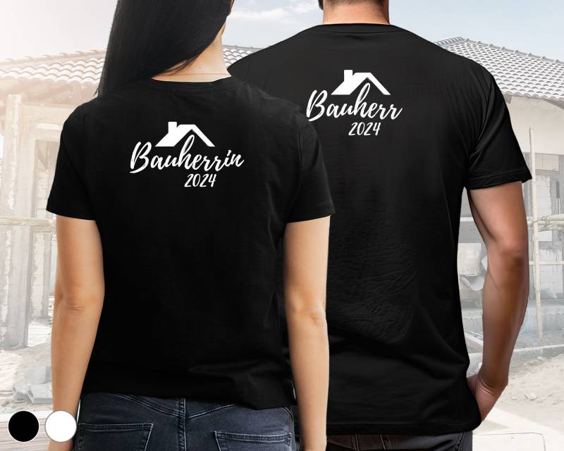 Bauherr/Bauherrin T-Shirt | Hausbau Design 4 Gross Wunschfarbe von DeinLieblingsteil