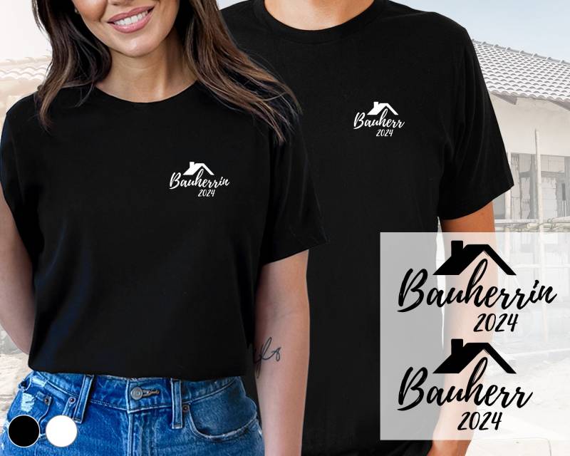 Bauherr/Bauherrin T-Shirt | Hausbau Design 4 Klein Wunschfarbe Bauherr/Bauherrin T-Shirt | Hausbau Design 4 Klein Wunschfarbe von DeinLieblingsteil