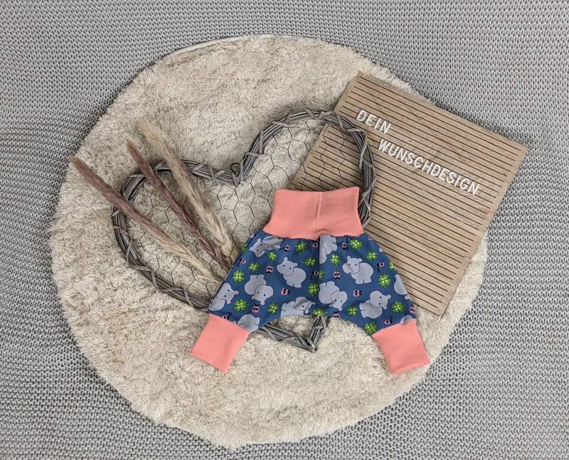 Sofortkauf I Pumphose Baby Nilpferd Jersey von DeinWunschDesignShop