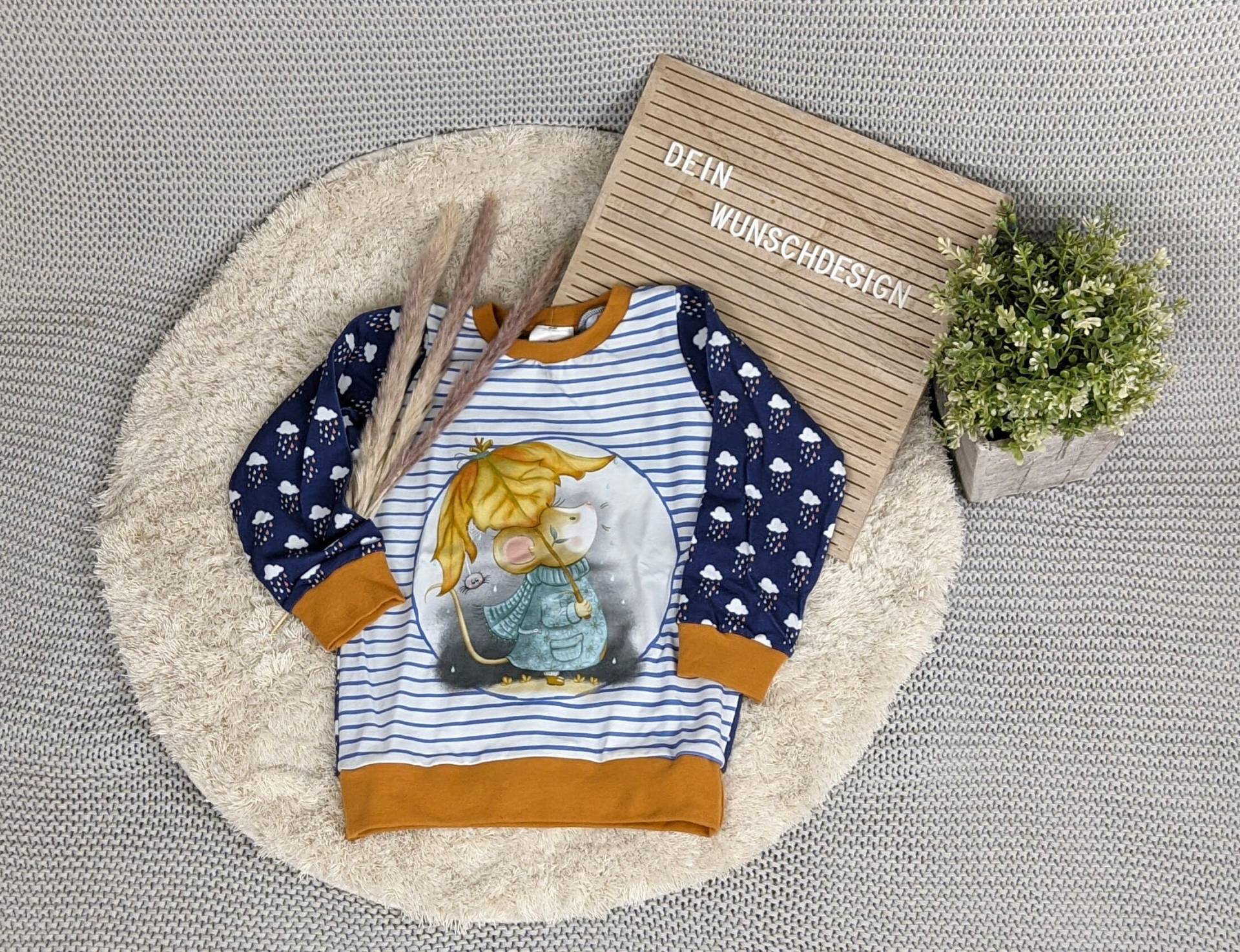 Sweatshirt I Langarm Shirt Maus Jersey Sweatshirt I Langarm Shirt Maus Jersey von DeinWunschDesignShop
