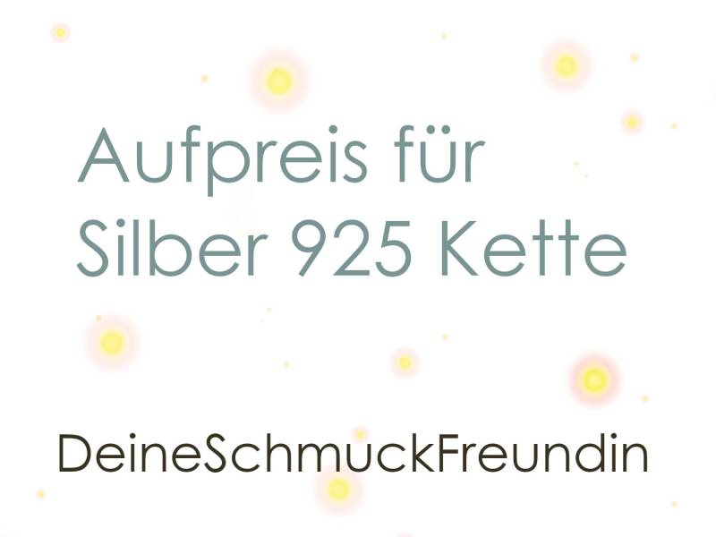 Aufpreis Für Silber 925 Kette - Angebot Nur in Verbindung Mit Dem Kauf Einer Versilberten Oder Vergoldeten Halskette Anhänger von DeineSchmuckFreundin