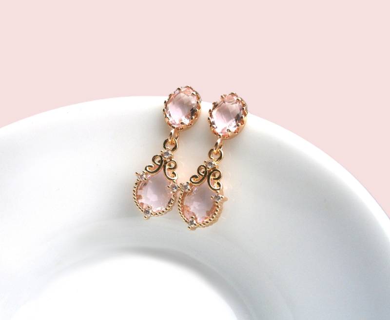 Ohrringe Kristallglas Vergoldete Glas Ohrhänger in Rosa Oder Grün Mit Zirkonia Ohrringe Kristallglas Vergoldete Glas Ohrhänger in Rosa Oder Grün Mit Zirkonia von DeineSchmuckFreundin