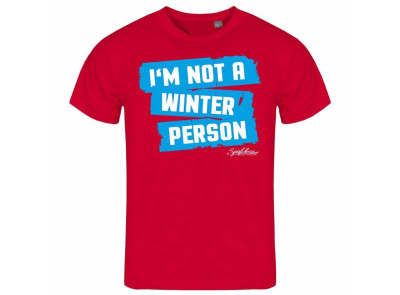 deinshirt Print-Shirt Herren T-Shirt Im not a winter person Funshirt mit Motiv von Deinshirt